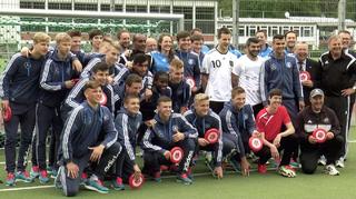 U 16-Nationalmannschaft zu Gast beim Blindenfußball-Team vom MTV Stuttgart
