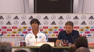 Pressekonferenz vor dem EM-Qualifikationsspiel gegen Polen mit Joachim Löw und Mario Götze