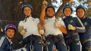 U 17-Junioren: Ausflug zum Kletterpark