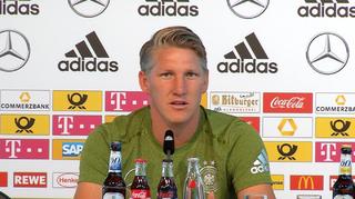 DFB-Pressekonferenz vor dem Spiel Deutschland gegen  Finnland mit Bastian Schweinsteiger.