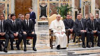 Nationalmannschaft zu Besuch beim Papst