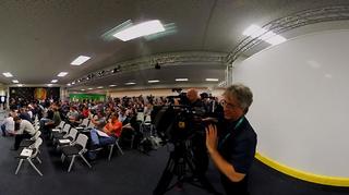 360 Grad: Impressionen von der Pressekonferenz vor dem Finale des DFB-Pokals