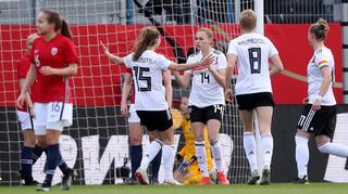 DFB-Frauen feiern Sieg gegen Norwegen