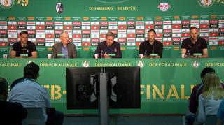 Pressekonferenz vor dem Pokalfinale in Berlin