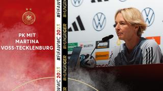 Pressekonferenz mit Martina Voss-Tecklenburg