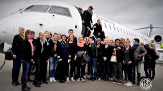 DFB-Frauen: Anreise nach Örebro