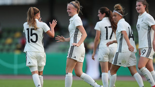 U 17-Juniorinnen gewinnen 4:0 gegen die Schweiz