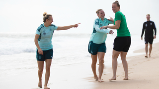 Frauen-Nationalmannschaft in Florida: Aktivierung am Strand