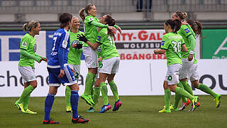 4:1 gegen Sand: Wolfsburg wieder Zweiter