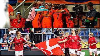 Niederlande und Dänemark im EM-Finale