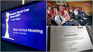 Video: Frauen-Nationalmannschaft beim Team Arrival Meeting