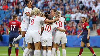 England als erstes Team im Halbfinale