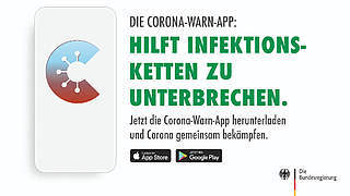 DFB und DFL unterstützen Einführung der Corona-Warn-App