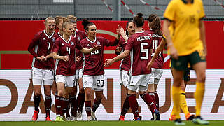 Starke Vorstellung: DFB-Frauen gewinnen gegen Australien