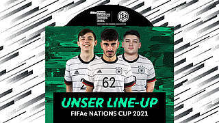Das DFB-Team für den FIFAe Nations Cup