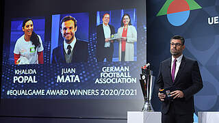 DFB erhält für seine Vielfalts-Projekte den UEFA Equal Game Award