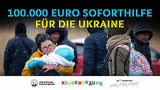 DFB-Stiftungen: Hilfsaktion für Ukraine
