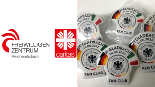 Pin-Spende für Caritasverband Region Mönchengladbach