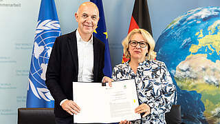 DFB und Bundesentwicklungsministerium vertiefen Partnerschaft
