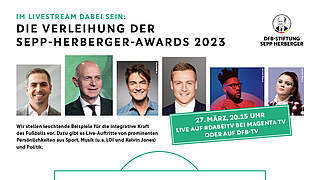 Sepp-Herberger-Awards live bei Magenta TV und auf DFB-TV