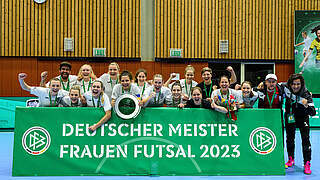 Frauen des UFC Münster krönen sich zum 1. Deutschen Futsal-Meister