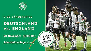 Tickets fürs England-Spiel in Regensburg