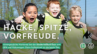 Bundesweite Kinderfußball-Tour von DFB und Volkswagen startet