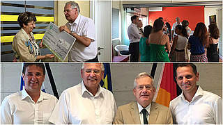 DFB-Delegation besucht Kinder- und Jugendhaus